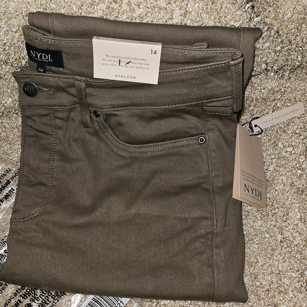 NYDJ Olive Green Jeans